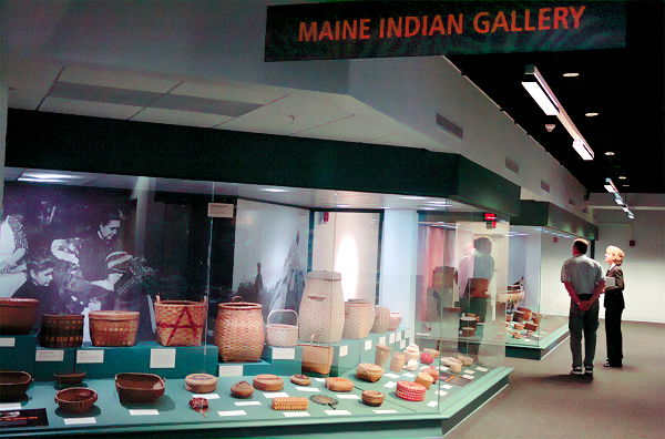 (BANGOR DAILY NEWS PHOTO BY BRIDGET BROWN)
CAPTION
The Hudson Museum at the University of Maine, which displays cultural artifacts from around the world and is located inside the Collins Center for the Art, is now ready for the public. Here people look at a display case showing birchbark traditions of various Maine Indians on Tuesday, Sept. 29, 2009. (Bangor Daily News/Bridget Brown) (BANGOR DAILY NEWS PHOTO BY BRIDGET BROWN)
CAPTION
The Hudson Museum at the University of Maine, which displays cultural artifacts from around the world and is located inside the Collins Center for the Art, is now ready for the public. Here people look at a display case showing birchbark traditions of various Maine Indians on Tuesday, Sept. 29, 2009. (Bangor Daily News/Bridget Brown)