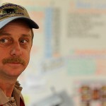 Scott Hudson of Plymouth, a meat cutter at Bear's One-Stop in Newport, said he and other co-workers saw the brother of suspect Perley Goodrich Jr. in their store on Tuesday. The brother said he was on his way to the hospital where Goodrich's mother was recovering from the wounds she sustained Monday night at the the family's home on the Rutland Road in Newport. State police continued to process the crime scene at the Goodrich family's home on Rutland Road in Newport Wednesday afternoon, October 28, 2009. (Bangor Daily News/John Clarke Russ)