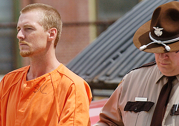 David Archer is escorted back to Penobscot County Jail after his appearance Monday in 3rd District Court in Bangor. Archer is accused of stabbing his former girlfriend on April 26. BANGOR DAILY NEWS FILE PHOTO BY JOHN CLARKE RUSS David Archer is escorted back to Penobscot County Jail after his appearance Monday in 3rd District Court in Bangor. Archer is accused of stabbing his former girlfriend on April 26. BANGOR DAILY NEWS FILE PHOTO BY JOHN CLARKE RUSS
