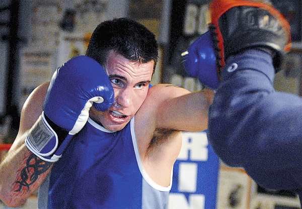 STOCKTON SPRINGS, ME -- JANUARY 4, 2010 -- Boxer Josh McAuliffe, who trains with Ken Wyman at Wyman's Boxing Club in Stockton Springs, is going pro. LINDA COAN O'KRESIK STOCKTON SPRINGS, ME -- JANUARY 4, 2010 -- Boxer Josh McAuliffe, who trains with Ken Wyman at Wyman's Boxing Club in Stockton Springs, is going pro. LINDA COAN O'KRESIK