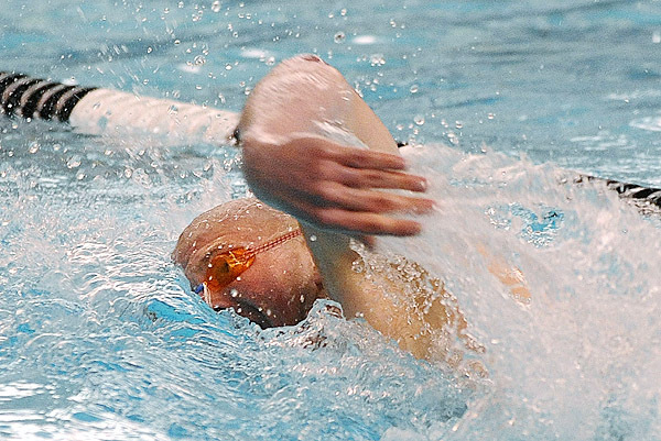 Bangor's Joey Quinn competes in the boys 200 meter freestyle during the Maine High School class A and B Swiming and Diving Championship at Bowdoin College in Brunswick Monday evening. Quinn finished second with the time of 1:47:59.
bangor Daily News/Gabor degre Bangor's Joey Quinn competes in the boys 200 meter freestyle during the Maine High School class A and B Swiming and Diving Championship at Bowdoin College in Brunswick Monday evening. Quinn finished second with the time of 1:47:59.
bangor Daily News/Gabor degre