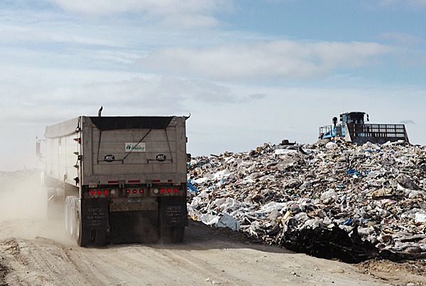 A truck makes its way up to an active cell to dump at Juniper Ridge Landfill in Old Town in April 2007. BANGOR DAILY NEWS FILE PHOTO BY BRIDGET BROWN
CAPTION
FILESHOT: A truck makes its way up to an active cell to dump at Juniper Ridge Landfill in Old Town on Tuesday, April 24, 2007. To control truck weights at the facility, the landfill has a three strikes program which bans drivers who are grossly overweight three times in 45 days. A truck makes its way up to an active cell to dump at Juniper Ridge Landfill in Old Town in April 2007. BANGOR DAILY NEWS FILE PHOTO BY BRIDGET BROWN
CAPTION
FILESHOT: A truck makes its way up to an active cell to dump at Juniper Ridge Landfill in Old Town on Tuesday, April 24, 2007. To control truck weights at the facility, the landfill has a three strikes program which bans drivers who are grossly overweight three times in 45 days.