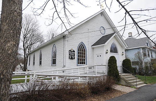 St. George Greek Orthodox Church on Sanford Street in Bangor. Photographed April 8, 2010. (Bangor Daily News/John Clarke Russ) St. George Greek Orthodox Church on Sanford Street in Bangor. Photographed April 8, 2010. (Bangor Daily News/John Clarke Russ)