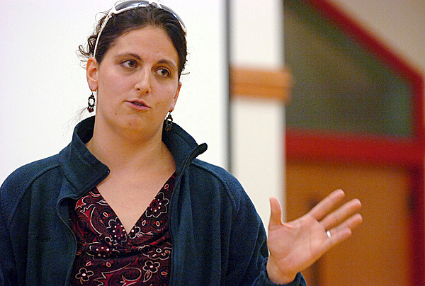 "I think we need to be an example," said Jayme Chase of Dover-Foxcroft and a parent of three at a public forum on bullying Wednesday evening, May 12, 2010 at SedoMoCha Middle School in Dover-Foxcroft. "We're gonna move forward, not backward," Chase added. BANGOR DAILY NEWS PHOTO BY BRIDGET BROWN "I think we need to be an example," said Jayme Chase of Dover-Foxcroft and a parent of three at a public forum on bullying Wednesday evening, May 12, 2010 at SedoMoCha Middle School in Dover-Foxcroft. "We're gonna move forward, not backward," Chase added. BANGOR DAILY NEWS PHOTO BY BRIDGET BROWN