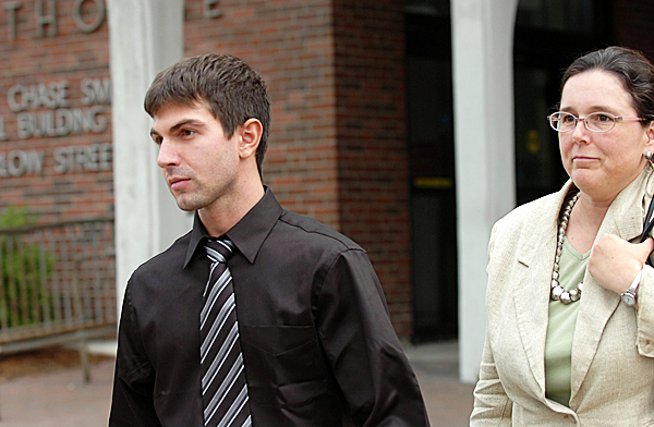 Derek Stansberry of Riverview, Fla. leaves U.S. District Court in Bangor on Friday, May 14, 2010 with Federal Public Defender Virginia Villa after he was released on $20,000 bail. Stansberry faces charges after he passed along a note that said he had a fake passport and told federal air marshals that he had dynamite aboard a Paris-to-Atlanta flight on April 27, according to prosecutors. BANGOR DAILY NEWS PHOTO BY BRIDGET BROWN Derek Stansberry of Riverview, Fla. leaves U.S. District Court in Bangor on Friday, May 14, 2010 with Federal Public Defender Virginia Villa after he was released on $20,000 bail. Stansberry faces charges after he passed along a note that said he had a fake passport and told federal air marshals that he had dynamite aboard a Paris-to-Atlanta flight on April 27, according to prosecutors. BANGOR DAILY NEWS PHOTO BY BRIDGET BROWN