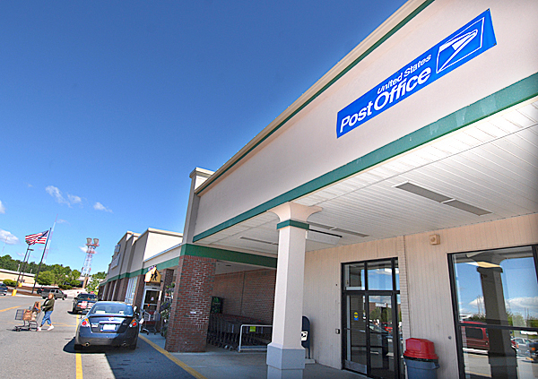 The soon-to-open Bangor Post office at Broadway Shopping Center, photographed Thursday, May 27, 2010. The post office will close its doors at the Federal Building on Saturday, May 29 and it will open this temporary site on June 1. BANGOR DAILY NEWS PHOTO BY JOHN CLARKE RUSS The soon-to-open Bangor Post office at Broadway Shopping Center, photographed Thursday, May 27, 2010. The post office will close its doors at the Federal Building on Saturday, May 29 and it will open this temporary site on June 1. BANGOR DAILY NEWS PHOTO BY JOHN CLARKE RUSS