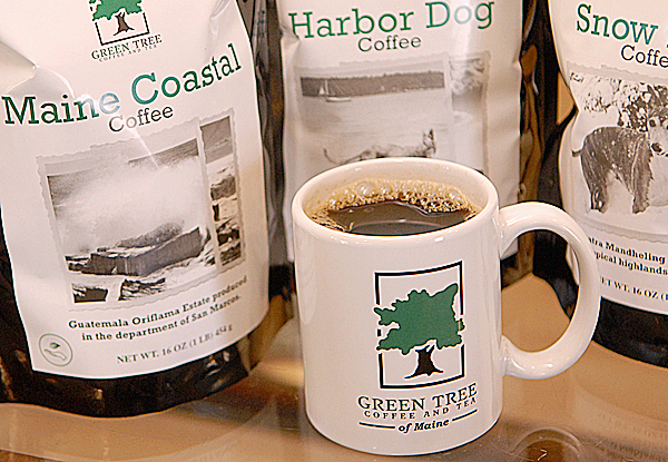Some of the 15 coffee varieties roasted at Green Tree Coffee and Tea on 2456 Atlantic Highway in Lincolnville. The store opened earlier this year. BANGOR DAILY NEWS PHOTO BY JOHN CLARKE RUSS Some of the 15 coffee varieties roasted at Green Tree Coffee and Tea on 2456 Atlantic Highway in Lincolnville. The store opened earlier this year. BANGOR DAILY NEWS PHOTO BY JOHN CLARKE RUSS