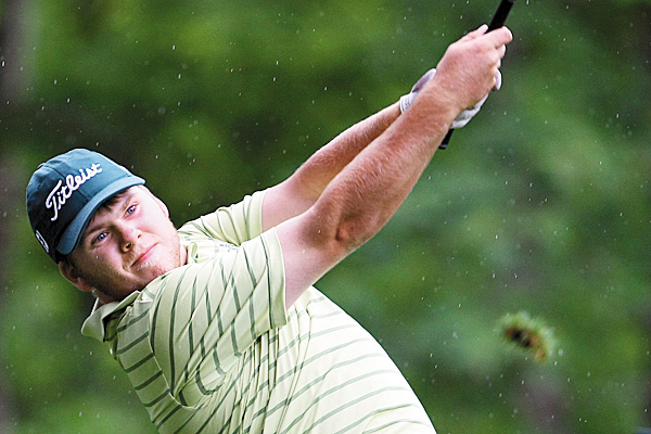 Ryan Gay tees off on the 15th hole during the Paul Bunyan Amateur Golf Tournament at the Kebo Valley golf course in Bar Harbor on Sunday, June 6, 2010. PHOTO BY JASON P. SMITH Ryan Gay tees off on the 15th hole during the Paul Bunyan Amateur Golf Tournament at the Kebo Valley golf course in Bar Harbor on Sunday, June 6, 2010. PHOTO BY JASON P. SMITH