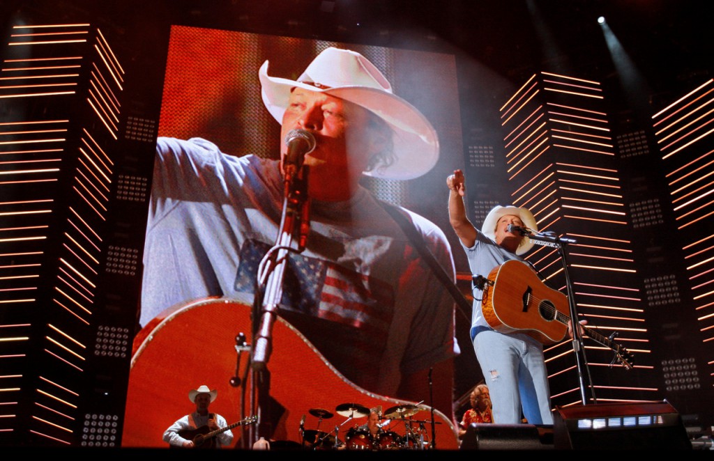 Alan Jackson performs during the CMA Music Festival Thursday, June 10, 2010 at LP Field in Nashville, Tenn. (AP Photo/Wade Payne) Alan Jackson performs during the CMA Music Festival Thursday, June 10, 2010 at LP Field in Nashville, Tenn. (AP Photo/Wade Payne)