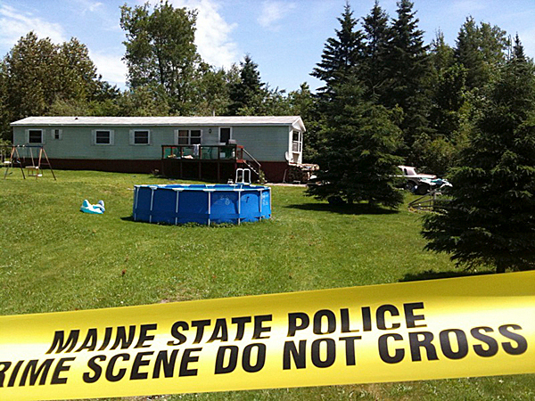 (BANGOR DAILY NEWS PHOTO BY JOHN CLARKE RUSS)
CAPTION
Maine State Police detectives are back on the scene Friday morning investigating the triple homocides in Amity. (Bangor Daily News/John Clarke Russ) (BANGOR DAILY NEWS PHOTO BY JOHN CLARKE RUSS)
CAPTION
Maine State Police detectives are back on the scene Friday morning investigating the triple homocides in Amity. (Bangor Daily News/John Clarke Russ)