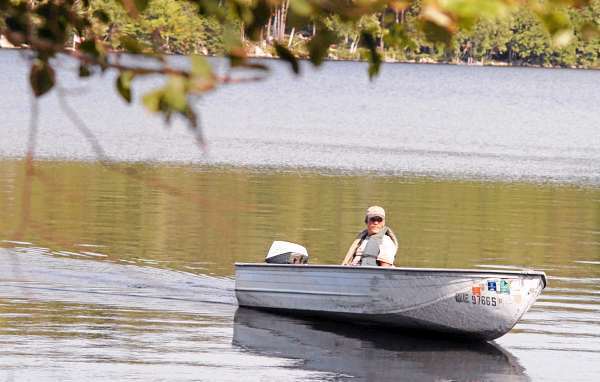 Lincoln Code Enforcement Officer Jerry Davis inspects shoreline properties on Long Pond in Lincoln on Thursday. (BANGOR DAILY NEWS PHOTO BY NICK SAMBIDES JR.) Lincoln Code Enforcement Officer Jerry Davis inspects shoreline properties on Long Pond in Lincoln on Thursday. (BANGOR DAILY NEWS PHOTO BY NICK SAMBIDES JR.)