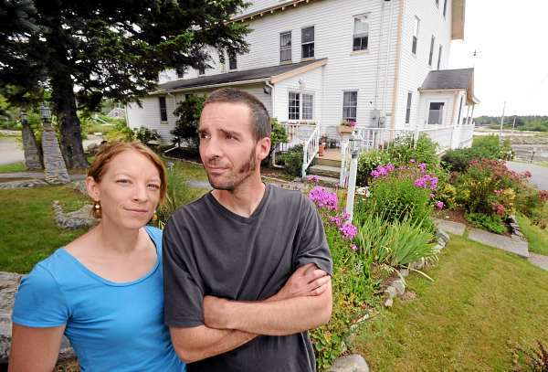 Joanne and Michael O'Shea purchased the Craignair Inn in Spruce Head Village in the Town of St. George this year to fulfill their long-time dream of owning an inn either on the West or the East coast. They were quite surprised when the town of St. George 2010 property reassessments arrived. The assessed value of the two buildings they own went up about two-fold and the assessed value of their land went up five-fold. The O'Sheas are among the many people in town who are upset over the sharp inctreases in their taxes. (Bangor Daily News/Gabor Degre) Joanne and Michael O'Shea purchased the Craignair Inn in Spruce Head Village in the Town of St. George this year to fulfill their long-time dream of owning an inn either on the West or the East coast. They were quite surprised when the town of St. George 2010 property reassessments arrived. The assessed value of the two buildings they own went up about two-fold and the assessed value of their land went up five-fold. The O'Sheas are among the many people in town who are upset over the sharp inctreases in their taxes. (Bangor Daily News/Gabor Degre)