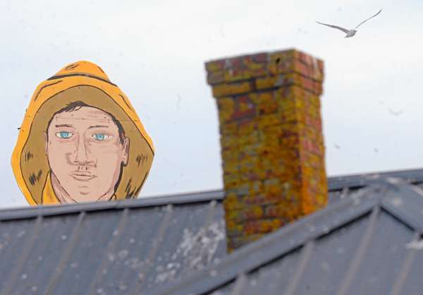 The Beach Cliff sardine fisherman sign towers over a rooftop Thursday, February 18, 2010 near the former Stinson Seafood plant in Prospect Harbor. Bumble Bee Foods announed Wednesday that it plans to close the plant for good in mid-April. (BANGOR DAILY NEWS PHOTO BY JOHN CLARKE RUSS)
CAPTION
The Beach Cliff Sardine fisherman sign towers over a rooftop near the former Stinson Seafood Plant in Prospect Harbor Thursday February 18, 2010. Bumble Bee Foods, the current plant owner notified employees Wednesday, February 17 that the plant will close in April. The cannery has left a large footprint in the community, having been a fixture there for over 100 years . (Bangor Daily News/John Clarke Russ) The Beach Cliff sardine fisherman sign towers over a rooftop Thursday, February 18, 2010 near the former Stinson Seafood plant in Prospect Harbor. Bumble Bee Foods announed Wednesday that it plans to close the plant for good in mid-April. (BANGOR DAILY NEWS PHOTO BY JOHN CLARKE RUSS)
CAPTION
The Beach Cliff Sardine fisherman sign towers over a rooftop near the former Stinson Seafood Plant in Prospect Harbor Thursday February 18, 2010. Bumble Bee Foods, the current plant owner notified employees Wednesday, February 17 that the plant will close in April. The cannery has left a large footprint in the community, having been a fixture there for over 100 years . (Bangor Daily News/John Clarke Russ)