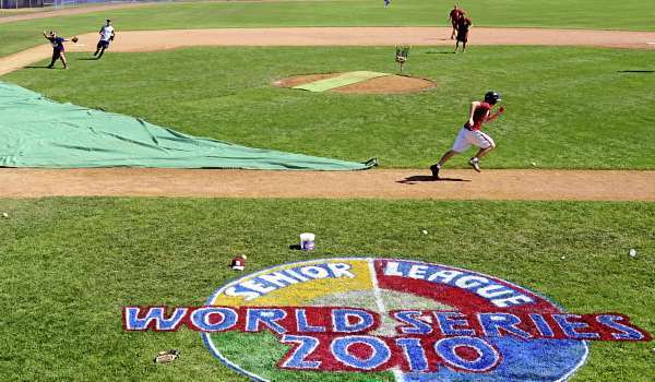 The Bangor team practices at the Mansfield Stadium in preparation for the 2010 Senior League World Series in Bangor. (Bangor Daily News/Gabor Degre) The Bangor team practices at the Mansfield Stadium in preparation for the 2010 Senior League World Series in Bangor. (Bangor Daily News/Gabor Degre)