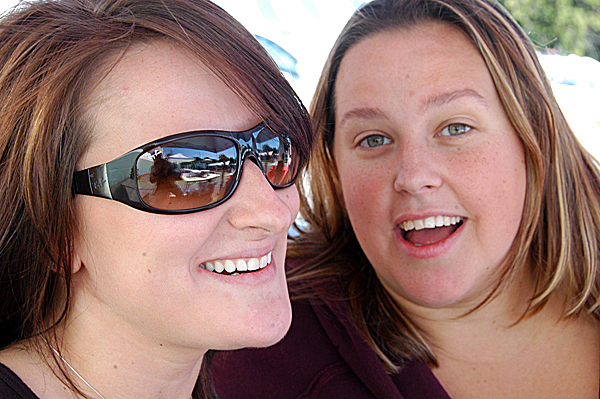 Amanda Noyes and Corinne Zayasbazan of Millinocket laugh during the Trails End Festival of Millinocket on Saturday as they recall how they almost had themselves a lovely carrot cake. The festival has drawn more than 1,000 people so far, and concludes Sunday. BANGOR DAILY NEWS PHOTO BY NICK SAMBIDES JR. Amanda Noyes and Corinne Zayasbazan of Millinocket laugh during the Trails End Festival of Millinocket on Saturday as they recall how they almost had themselves a lovely carrot cake. The festival has drawn more than 1,000 people so far, and concludes Sunday. BANGOR DAILY NEWS PHOTO BY NICK SAMBIDES JR.