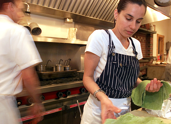 Melissa Kelly (right), who was named Best Chef in the Northeast by the James Beard Foundation in 1999, and partner, Price Kushner, have opened Primo, a Rockland restaurant featuring fresh, locally grown food. (NEWS Photo by Kevin Bennett) Melissa Kelly (right), who was named Best Chef in the Northeast by the James Beard Foundation in 1999, and partner, Price Kushner, have opened Primo, a Rockland restaurant featuring fresh, locally grown food. (NEWS Photo by Kevin Bennett)
