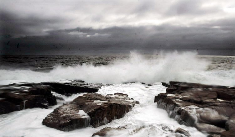 Waves crash onto the rocky shoreline at Schoodic Point in Acadia National Park Monday morning, Nov. 8, 2010. The storm that knocked out power in many homes in southern Maine produced little more than the wonderful display of waves along the mid-coast. (Bangor Daily News/Gabor Degre) Waves crash onto the rocky shoreline at Schoodic Point in Acadia National Park Monday morning, Nov. 8, 2010. The storm that knocked out power in many homes in southern Maine produced little more than the wonderful display of waves along the mid-coast. (Bangor Daily News/Gabor Degre)