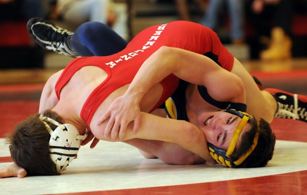 Camden Rockport's Tom Cassiday (left) competes against Medomak Valley's Stefan Nichollis on Saturday, January, 22, 2011 at Camden Hills High School. Cassiday won the contest. Camden Rockport's Tom Cassiday (left) competes against Medomak Valley's Stefan Nichollis on Saturday, January, 22, 2011 at Camden Hills High School. Cassiday won the contest.