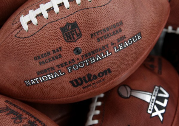 Footballs for Super Bowl XLV sit in a bin at the Wilson Sporting Goods football factory in Ada, Ohio, on Monday. The factory, which has made the official Super Bowl football since the first Super Bowl in 1966, began making the this year's game balls Sunday night immediately after the conclusion of the NFC and AFC championship games. The Green Bay Packers will face the Pittsburgh Steelers in Super Bowl XLV on Feb. 6 in Arlington, Texas. Footballs for Super Bowl XLV sit in a bin at the Wilson Sporting Goods football factory in Ada, Ohio, on Monday. The factory, which has made the official Super Bowl football since the first Super Bowl in 1966, began making the this year's game balls Sunday night immediately after the conclusion of the NFC and AFC championship games. The Green Bay Packers will face the Pittsburgh Steelers in Super Bowl XLV on Feb. 6 in Arlington, Texas.
