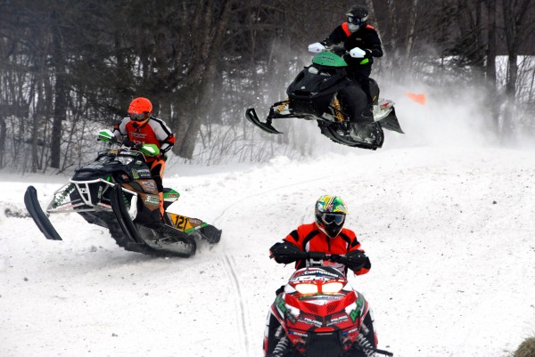 More than 50 spectators rode the state's Interconnected Trail System for snowmobiles Saturday to attend the Lincoln Snowhounds Snowmobile Club's 11th annual Sno-Cross Races. More than 50 spectators rode the state's Interconnected Trail System for snowmobiles Saturday to attend the Lincoln Snowhounds Snowmobile Club's 11th annual Sno-Cross Races.