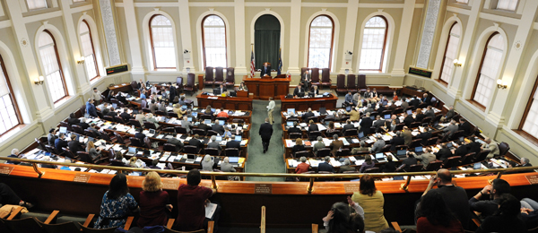 People in the gallery watch the Maine Legislature in Augusta in action on Tuesday. People in the gallery watch the Maine Legislature in Augusta in action on Tuesday.