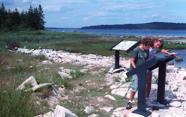 Jesse Groening (left) and his sister Cassedy Groening inspect a sign at the Petit Manan National Wildlife Refuge in Milbridge in the summer of 2000. The refuge includes two trails that offer hikers coastal views. Jesse Groening (left) and his sister Cassedy Groening inspect a sign at the Petit Manan National Wildlife Refuge in Milbridge in the summer of 2000. The refuge includes two trails that offer hikers coastal views.