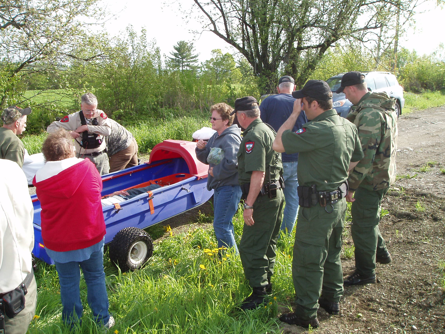 An 85-year-old Harmony woman who was reported missing late Wednesday night by a relative was found this morning about a quarter-mile from her home. Idyllene Warren, 85, was last in contact with her family member on Tuesday from her Brown Road home in Harmony. The relative told game wardens she did not hear from her loved one on Wednesday, became concerned, went to her home and found that she wasn?t there. The Maine Warden Service was called about 11 p.m., and initiated a ground search with four game wardens, including a K-9 team, and an air search using the FLIR system, an infrared unit that can detect humans. Harmony Fire and Ambulance also responded. An 85-year-old Harmony woman who was reported missing late Wednesday night by a relative was found this morning about a quarter-mile from her home. Idyllene Warren, 85, was last in contact with her family member on Tuesday from her Brown Road home in Harmony. The relative told game wardens she did not hear from her loved one on Wednesday, became concerned, went to her home and found that she wasn?t there. The Maine Warden Service was called about 11 p.m., and initiated a ground search with four game wardens, including a K-9 team, and an air search using the FLIR system, an infrared unit that can detect humans. Harmony Fire and Ambulance also responded.