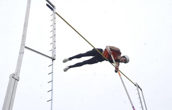 Brewer High School pole vaulter Tristan Wortman cleared 13 feet, 3 inches to clinch the boys pole vault event during the PVC Large School Championship Track and Field Meet at Mount Desert Island High School Saturday, May 28, 2011. His vault broke the old record by a half-inch set by Bangor High School's Ben Conrad in 1992. Brewer High School pole vaulter Tristan Wortman cleared 13 feet, 3 inches to clinch the boys pole vault event during the PVC Large School Championship Track and Field Meet at Mount Desert Island High School Saturday, May 28, 2011. His vault broke the old record by a half-inch set by Bangor High School's Ben Conrad in 1992.
