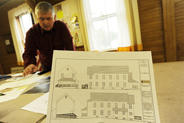 An architectural rendering of the Willimantic Town Hall meeting room as seen on Wednesday, May 4, 2011. Use of the facility after recent renovations has been restricted to the first floor due to code violations discovered during construction. An architectural rendering of the Willimantic Town Hall meeting room as seen on Wednesday, May 4, 2011. Use of the facility after recent renovations has been restricted to the first floor due to code violations discovered during construction.