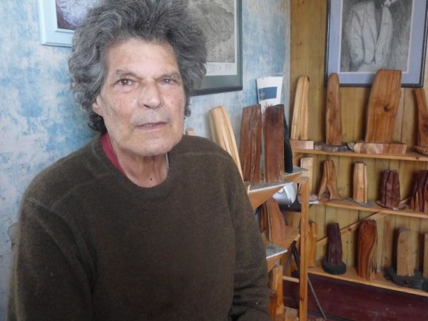 Dr. Pierre Woog, who creates "woogwood" sculptures in his Eastport studio, takes stove-length pieces of firewood and carves abstract, meditative sculptures. Dr. Pierre Woog, who creates "woogwood" sculptures in his Eastport studio, takes stove-length pieces of firewood and carves abstract, meditative sculptures.