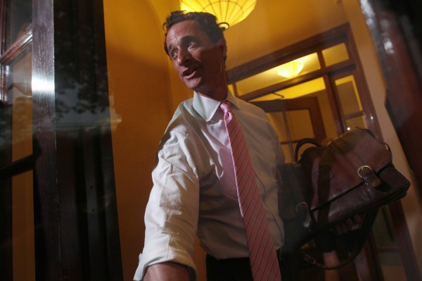 Rep. Anthony Weiner, D-N.Y., closes the front door of his building on reporters as he arrives at his house in the Queens borough of New York, Thursday, June 9, 2011. Weiner admitted four days ago that he had Tweeted sexually charged messages and photos to at least six women and lied about it. Rep. Anthony Weiner, D-N.Y., closes the front door of his building on reporters as he arrives at his house in the Queens borough of New York, Thursday, June 9, 2011. Weiner admitted four days ago that he had Tweeted sexually charged messages and photos to at least six women and lied about it.
