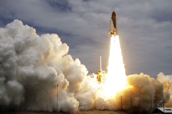 The space shuttle Atlantis lifts off from the Kennedy Space Center on Friday. The space shuttle Atlantis lifts off from the Kennedy Space Center on Friday.