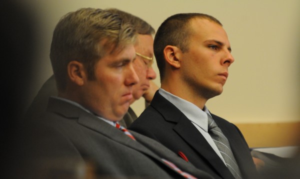 Garrett Cheney of South Berwick sits in a courtroom at the Penosbscot Judicial Center in Bangor and listens to opening statements to the jury on Tuesday, July 19, 2011. Cheny is accused of driving his truck into University of Maine student Jordyn Bakley of Camden as she walked down a snow-covered Middle Street in Orono in January 2010 and then driving away. Garrett Cheney of South Berwick sits in a courtroom at the Penosbscot Judicial Center in Bangor and listens to opening statements to the jury on Tuesday, July 19, 2011. Cheny is accused of driving his truck into University of Maine student Jordyn Bakley of Camden as she walked down a snow-covered Middle Street in Orono in January 2010 and then driving away.