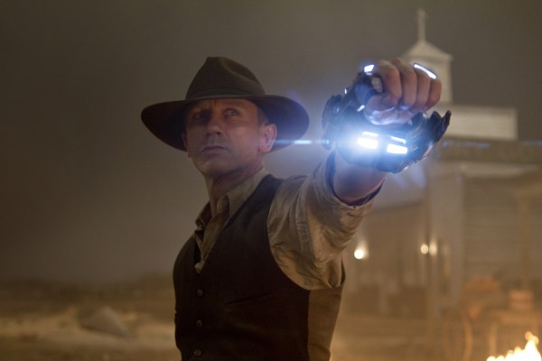 In this publicity image released by Universal Pictures, Daniel Craig is shown in a scene from "Cowboys and Aliens." In this publicity image released by Universal Pictures, Daniel Craig is shown in a scene from "Cowboys and Aliens."