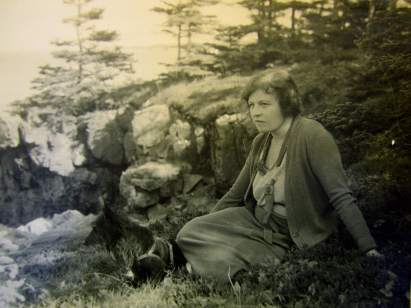Rachel Field on Sutton Island with Trotty; circa 1934 (photo published in The American Girl magazine, Nov. 1934). Rachel Field on Sutton Island with Trotty; circa 1934 (photo published in The American Girl magazine, Nov. 1934).