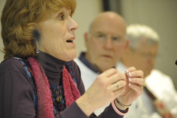 Hampden Town Manager Susan Lessard speaks during a March 7, 2011 town council meeting regarding the town's comprehensive plan. Lessard anounced Monday night, Aug. 16, 2011 that she is resigning from her job as soon as a replacement is found. Hampden Town Manager Susan Lessard speaks during a March 7, 2011 town council meeting regarding the town's comprehensive plan. Lessard anounced Monday night, Aug. 16, 2011 that she is resigning from her job as soon as a replacement is found.