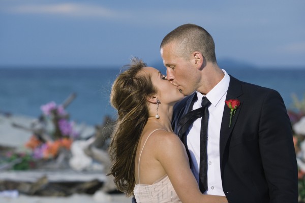 In this photo provided by ABC, "Bachelorette" Ashley Hebert kisses J.P. Rosenbaum on the season finale of "The Bachelorette" in Fiji. Hebert chose the 34-year-old construction manager over winemaker Ben Flajnik from California in Monday's two-hour finale. In this photo provided by ABC, "Bachelorette" Ashley Hebert kisses J.P. Rosenbaum on the season finale of "The Bachelorette" in Fiji. Hebert chose the 34-year-old construction manager over winemaker Ben Flajnik from California in Monday's two-hour finale.