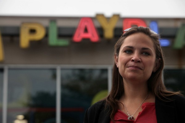 Erin Carr-Jordan, of Arizona, is crusading against germ-laden play areas at fast food restaurants all over the United States, including this McDonald's on the west side of Chicago on July 11, 2011. Erin Carr-Jordan, of Arizona, is crusading against germ-laden play areas at fast food restaurants all over the United States, including this McDonald's on the west side of Chicago on July 11, 2011.