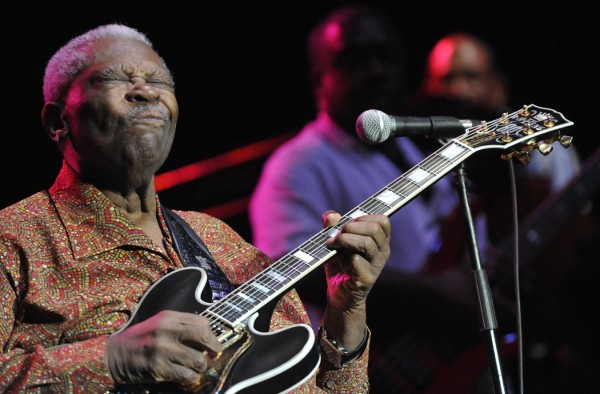 With the help of his hollow body Gibson electric guitar "Lucille," renowned blues guitarist and Rock and Roll Hall of Famer B.B. King electrified his fans on Bangor's waterfront Saturday night, Sept. 3, 2011. With the help of his hollow body Gibson electric guitar "Lucille," renowned blues guitarist and Rock and Roll Hall of Famer B.B. King electrified his fans on Bangor's waterfront Saturday night, Sept. 3, 2011.