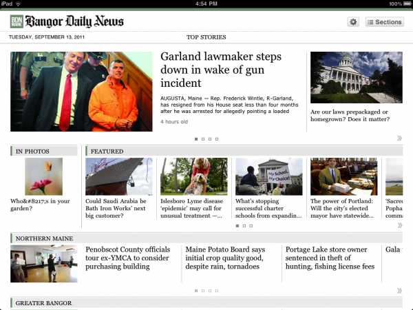 The BDN's new iPad app is now available, for free, in the App Store. The BDN's new iPad app is now available, for free, in the App Store.
