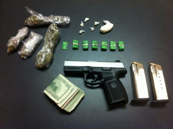 Police seized a half-ounce of crack, 61 bags of heroin, $1,600 in cash and a small amount of marijuana. Police seized a half-ounce of crack, 61 bags of heroin, $1,600 in cash and a small amount of marijuana.