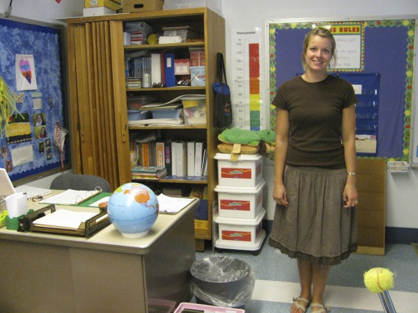 Second-grade teacher Christy Baker of Frankfort said Wednesday she is hopeful that the small, 80-student school will remain open into the future. "Everything has always, in this town, centered around the school," she said. "People don't want it to disappear." Second-grade teacher Christy Baker of Frankfort said Wednesday she is hopeful that the small, 80-student school will remain open into the future. "Everything has always, in this town, centered around the school," she said. "People don't want it to disappear."