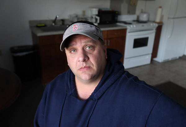 Jason Longo, a resident a the the Volunteers of America of Northern New England's house for homeless veterans, poses Tuesday, Oct. 18, 2011 in Saco, Maine. Longo, who served in the U.S. Army is one of ten residents at the facility that opened last November. Jason Longo, a resident a the the Volunteers of America of Northern New England's house for homeless veterans, poses Tuesday, Oct. 18, 2011 in Saco, Maine. Longo, who served in the U.S. Army is one of ten residents at the facility that opened last November.