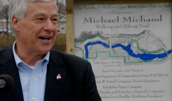 U.S. Rep. Mike Michaud speaks during the dedication of the Michael Michaud Walking and Biking Trail dedication ceremony at Crandall Park in Millinocket on Thursday, Nov. 10, 2011.
U.S. Rep. Mike Michaud speaks during the dedication of the Michael Michaud Walking and Biking Trail dedication ceremony at Crandall Park in Millinocket on Thursday, Nov. 10, 2011.