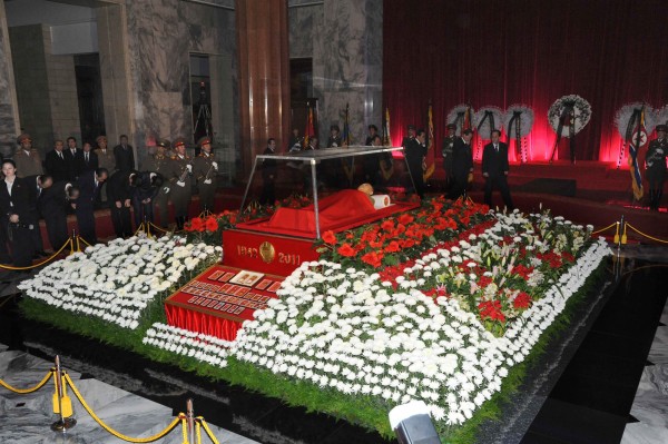 Mourners pay respects as they view the body of North Korean leader Kim Jong Il at the Kumsusan Memorial Palace in Pyongyang, North Korea, Tuesday Dec. 20, 2011. Mourners pay respects as they view the body of North Korean leader Kim Jong Il at the Kumsusan Memorial Palace in Pyongyang, North Korea, Tuesday Dec. 20, 2011.