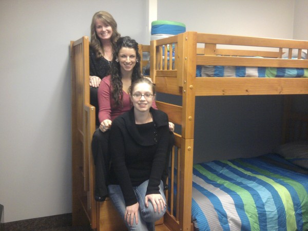 Husson University students who played a key role in creating Ann's House, Manna Ministry's soon-to-open emergency shelter for women and families were from top to bottom are Sherry Molcan, Christin Grant and Nicole Benner. Husson University students who played a key role in creating Ann's House, Manna Ministry's soon-to-open emergency shelter for women and families were from top to bottom are Sherry Molcan, Christin Grant and Nicole Benner.