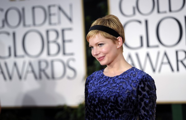 Michelle Williams arrives at the 69th Annual Golden Globe Awards Sunday, Jan. 15, 2012, in Los Angeles. Michelle Williams arrives at the 69th Annual Golden Globe Awards Sunday, Jan. 15, 2012, in Los Angeles.