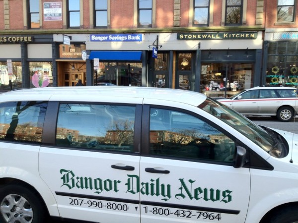 One of the BDN's circulation vans is seen recently in Portland. One of the BDN's circulation vans is seen recently in Portland.