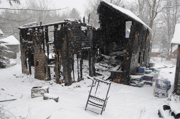 Fire crews from five towns responded to a fire Friday morning, Jan. 20, 2012, that destroyed a building at Camp Etna on Dover Street. Capt. Aaron Brown of the Etna Fire Department said he received the call at 5:30 a.m. Fire crews from five towns responded to a fire Friday morning, Jan. 20, 2012, that destroyed a building at Camp Etna on Dover Street. Capt. Aaron Brown of the Etna Fire Department said he received the call at 5:30 a.m.
