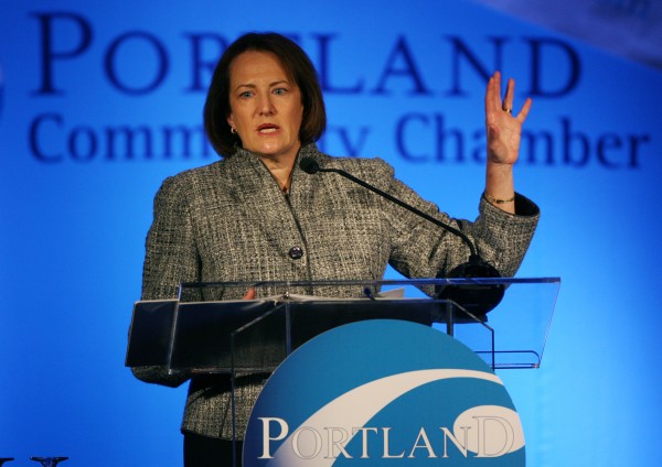 Karen G. Mills, administrator of the U.S. Small Business Administration speaks Friday, Jan. 20, 2012 at the Portland Regional Chamber's Eggs and Issues breakfast in Portland. Karen G. Mills, administrator of the U.S. Small Business Administration speaks Friday, Jan. 20, 2012 at the Portland Regional Chamber's Eggs and Issues breakfast in Portland.